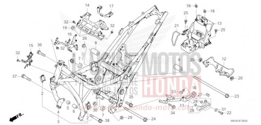 CARROSSERIE DE CHASSIS NC750XAM de 2021